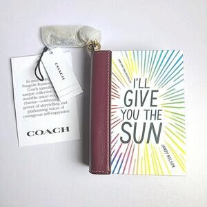 NWT COACH I'll Give You The Sun By Jandy Nelson Book Bag Charm Handbag Purse Key